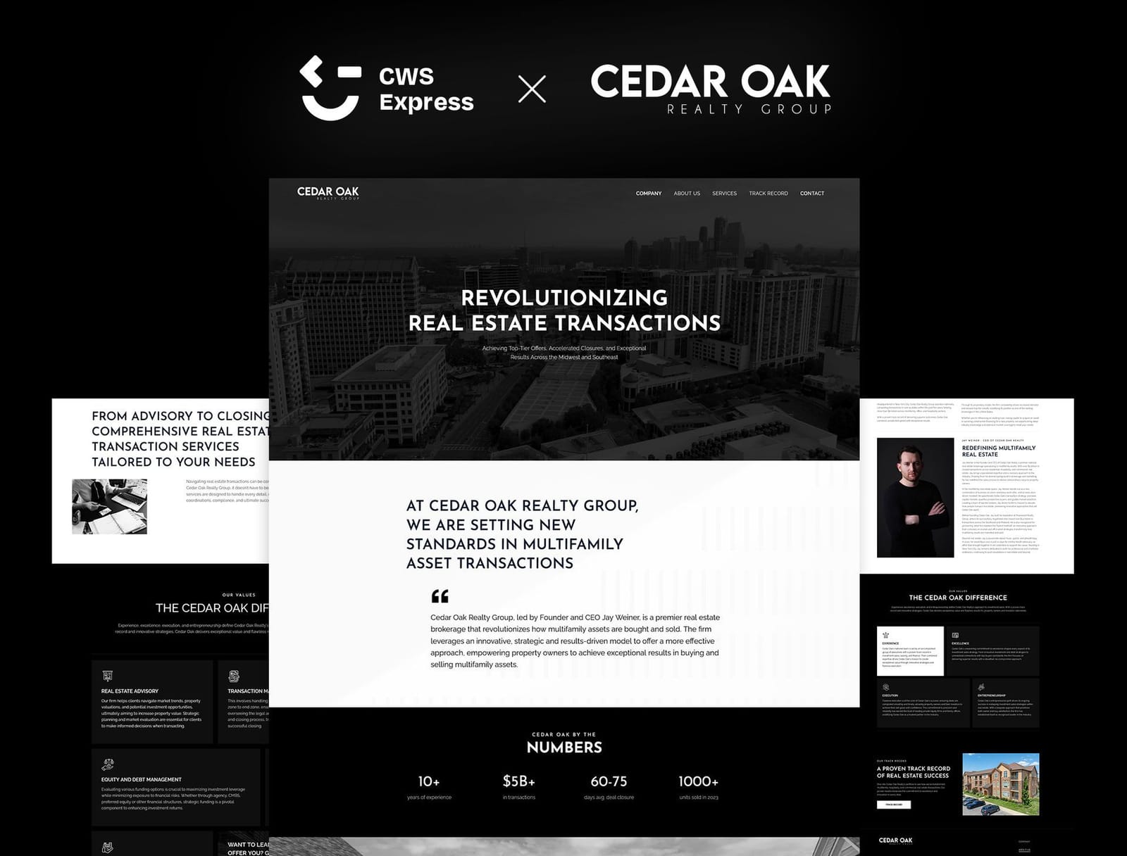 Cedar Oak Realty Group website preview