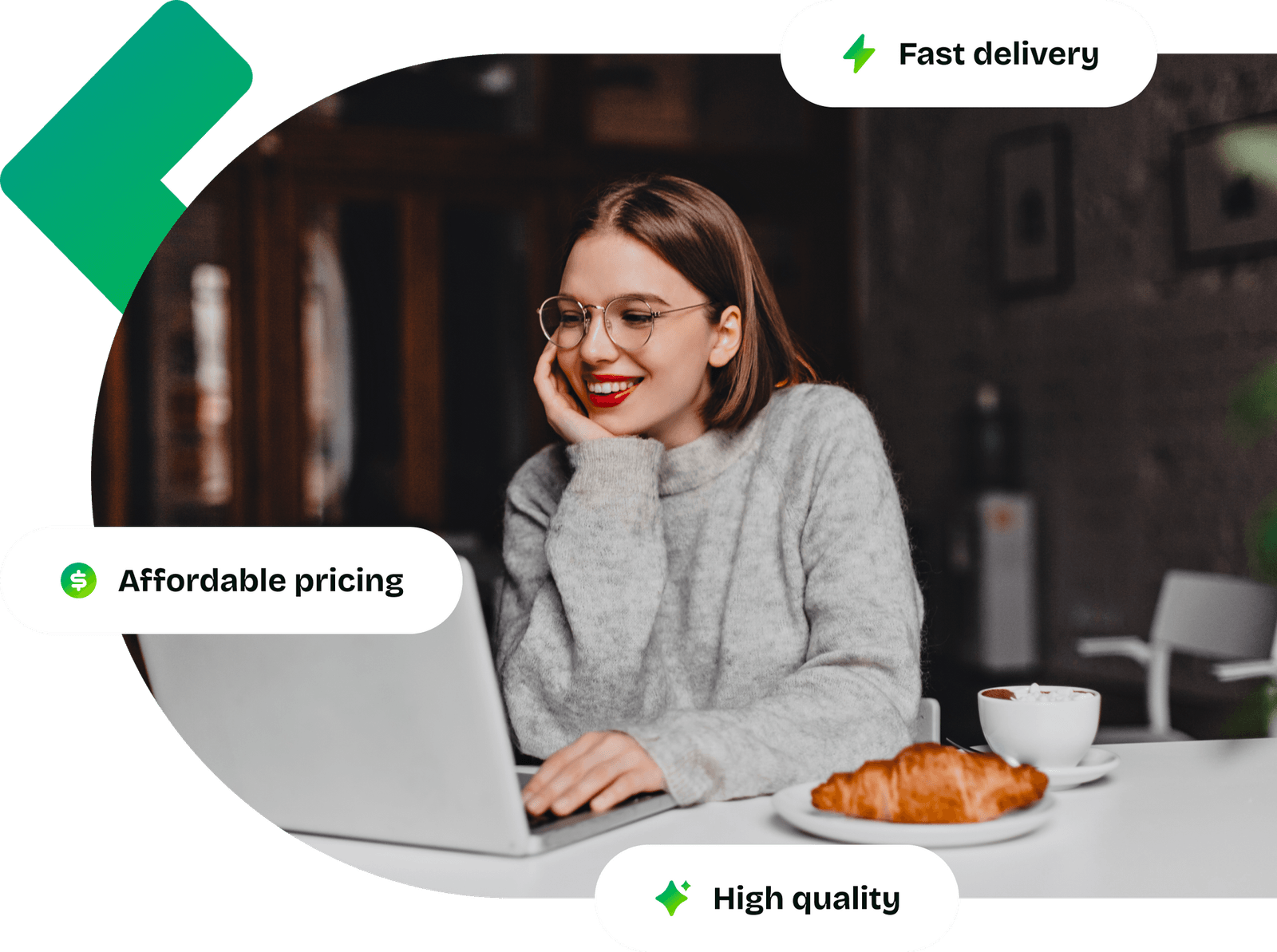 Customer working on her CWS Express website