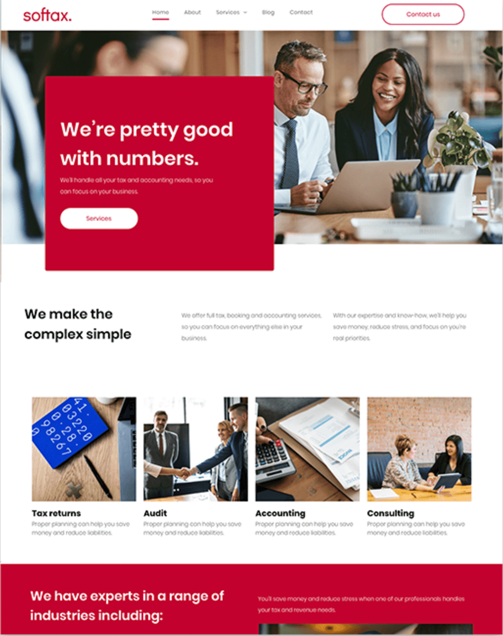 Accounting template preview
