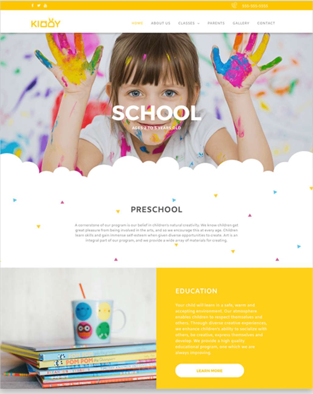 School / ABA Therapy template preview